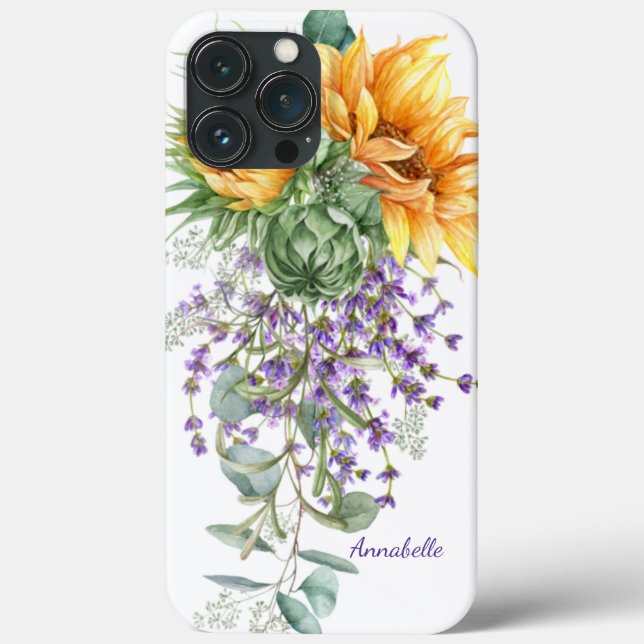 Eukalyptus Lavender Floral Case-Mate iPhone Hülle (Rückseite)