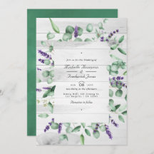 Eukalyptus Lavender Greenery QR Code UAWG Wedding