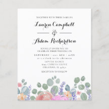 Eukalyptus & Lavender Watercolor Wedding