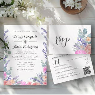 Eukalyptus & Lavender Wedding Einladung