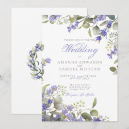 Eukalyptus & Lavender Wedding Einladung