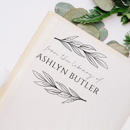 Eukalyptus Lead Personal Library Book Briefmarke Gummistempel