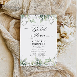 Eukalyptus Leaf Bridal Dusche Einladung