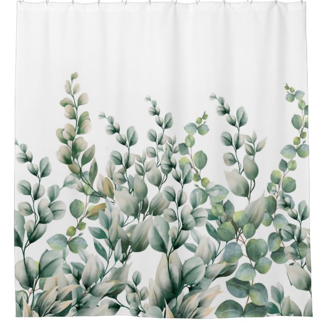 Eukalyptus-Leaf Duschvorhang (Vorderseite)