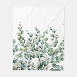 Eukalyptus-Leaf Fleecedecke