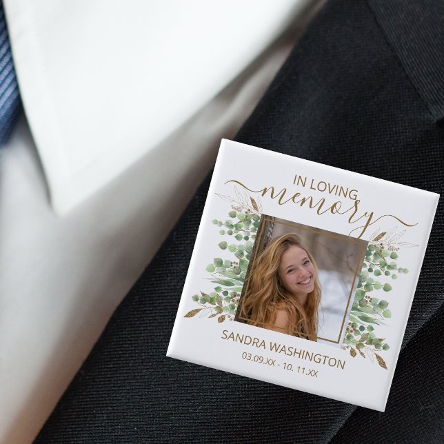 Eukalyptus Leaf | Foto Memorial Button (Von Creator hochgeladen)