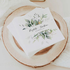 Eukalyptus Leaf Greenerenerity Wedding Napkins Serviette