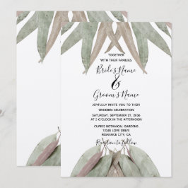 Eukalyptus-Leaf-Hochzeitseinladungen Einladung