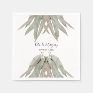 Eukalyptus Leaf Wedding Serviette