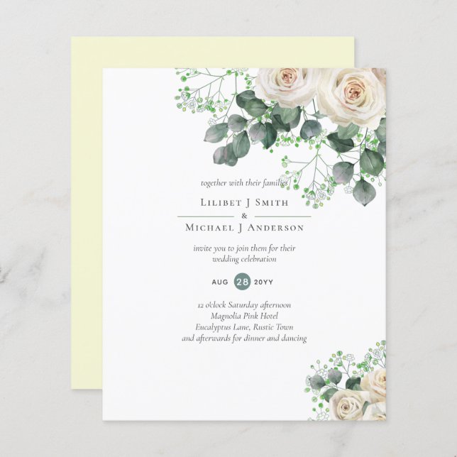 Eukalyptus Lemon Gelbe WEDD (Vorne/Hinten)