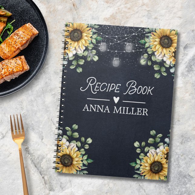 Eukalyptus Light Black Recipe Notizblock (In situ)