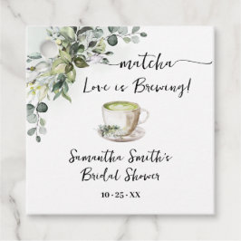 Eukalyptus-Matcha-Liebe-braut-sich-eine-Teedusche Geschenkanhänger