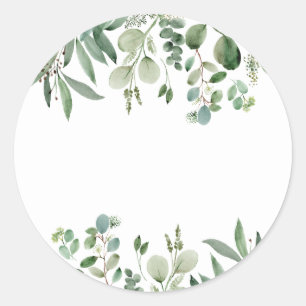Eukalyptus-Mimosa-Bar-Saftetiketten für Handschrif Runder Aufkleber