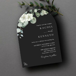 Eukalyptus Minimalistisch Greenery Arch Wedding Einladung