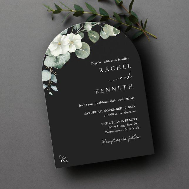 Eukalyptus Minimalistisch Greenery Arch Wedding Einladung (Von Creator hochgeladen)