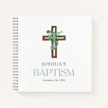 Eukalyptus Modern Cross Baptisbook