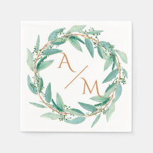 Eukalyptus Moderne Kalligraphie Monogram Wedding