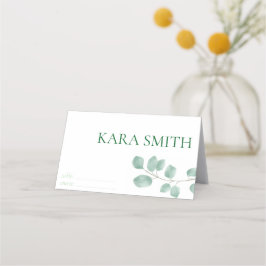 Eukalyptus Modernes Wedding Guest Platzkarte
