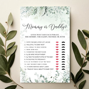 Eukalyptus Mommy oder Daddy Baby Showgame