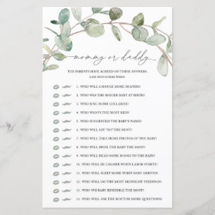 Eukalyptus Mommy oder Daddy Game