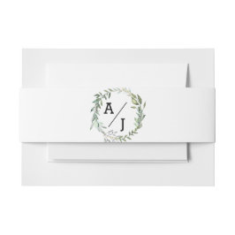 Eukalyptus Monogram Wedding Invitation Bly Band