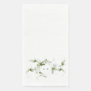 Eukalyptus Monogram Wedding Serviette