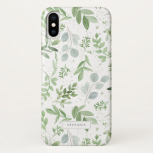 Eukalyptus-Muster für eine einfache Aquarellpflanz Case-Mate iPhone Hülle