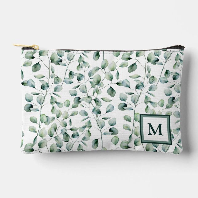 Eukalyptus-Muster Zubehörtasche (Vorderseite)