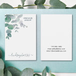 Eukalyptus-Ohrringe-Anzeigetafel<br><div class="desc">Diese einzigartige Schmuckkarte ist mit Aquarellfarben-Eukalyptus-Blätter geschmückt. Verwenden Sie einen Punch, um die markierten Löcher zu erstellen. Sie können diese Karte mit Ihrem Ladennamen und Ihren Daten anpassen. Klicken Sie zum Bearbeiten auf den Link "Weiter anpassen" und ändern Sie mit unserem Designwerkzeug Textgröße, Schriftart und Farbe. Original Wasserfarbe © Michele...</div>