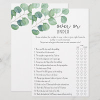 Eukalyptus - Over oder Under Brautparty