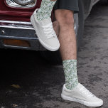 Eukalyptus Pattern Hochzeitsgroomsocken Socken<br><div class="desc">Aus unserer Bestseller Eukalyptus Hochzeitskollektion - passende Krawatte sind erhältlich</div>