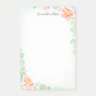 Eukalyptus Peony Peach Slot Post-it Klebezettel