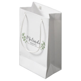 Eukalyptus Personalisiert Bridesmaid Name Kleine Geschenktüte