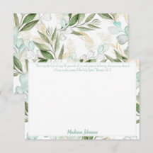Eukalyptus personalisierte Bibelstationery