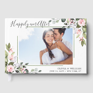 Eukalyptus Pink Blush Rose FOTO Hochzeit Gästebuch