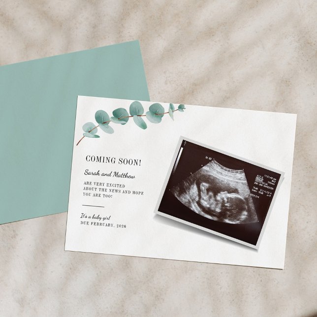 Eukalyptus Pregnancy Baby-Meldung (Von Creator hochgeladen)