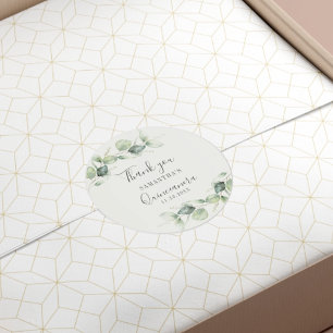 Eukalyptus Quinceanera 15. Geburtstagsgrün Runder Aufkleber