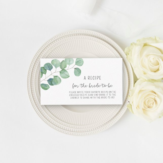 Eukalyptus - Rezept für die künftige Braut Begleitkarte (Von Creator hochgeladen)