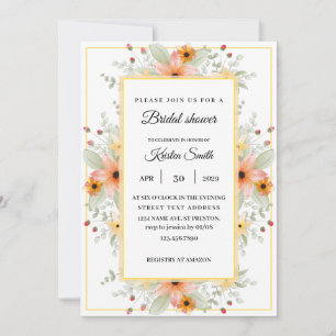 Eukalyptus-Rose-BRAUTPARTY Einladung