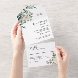 Eukalyptus Rustic Greenerity Wedding All In One Einladung