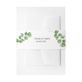 Eukalyptus Rustic Greenerity Wedding Einladungsbanderole