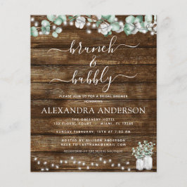 Eukalyptus Rustic Wood Brunch & Bubbly