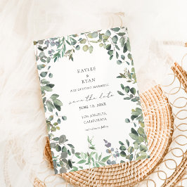 Eukalyptus rustikal Save the Date