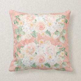 Eukalyptus Rustikaler grüner Pfirsich Kissen