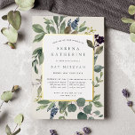 Eukalyptus & Sage Bat Mitzvah Folieneinladung<br><div class="desc">Die schicke botanische Fledermausmitzvah-Einladung besticht durch üppig grüne botanische Blätter und Eukalyptusfolien in Aquarellfarbe mit Goldfolie. Personalisieren Sie Ihre Zeremonie und Ihre Party Details in modernen Schriften auf einem knackigen weißen und weichen Elfenbeinhintergrund.</div>