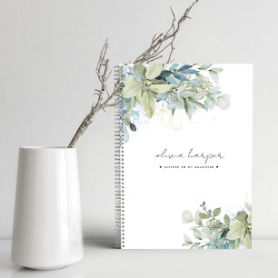 Eukalyptus Sage Blue Letters to Daughter Journal Notizbuch