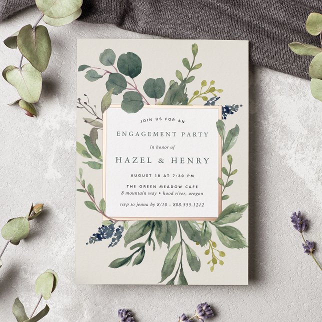 Eukalyptus & Sage Engagement Folieneinladung (Von Creator hochgeladen)