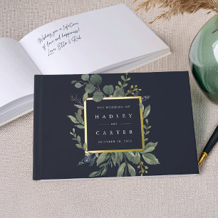 Eukalyptus & Sage Grüne Botanische Hochzeit Gästebuch