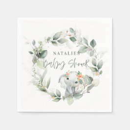 Eukalyptus Salbei niedliche Elefantendusche Serviette