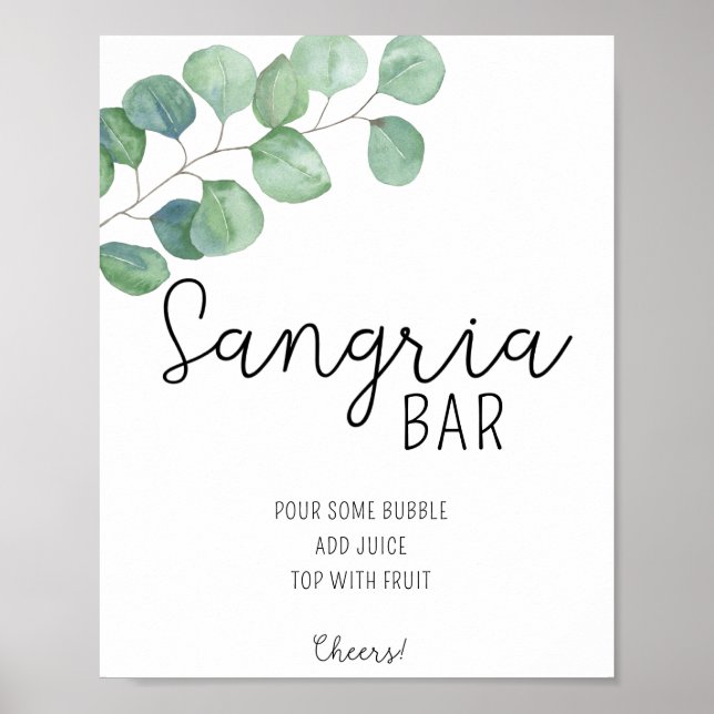 Eukalyptus - Sangria Bar poster (Vorne)